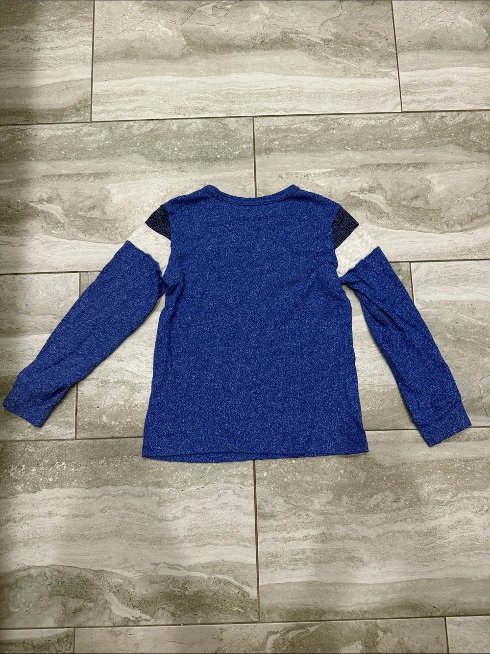 OshKosh B'gosh Royal Blue Long Sleeve Tee with Contrast Stripes